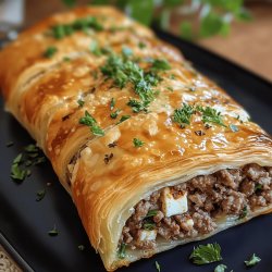 Herzhafter Hackfleisch-Strudel