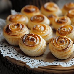 Köstliche Blätterteigschnecken