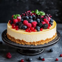 Mascarpone-Käsekuchen ohne Boden