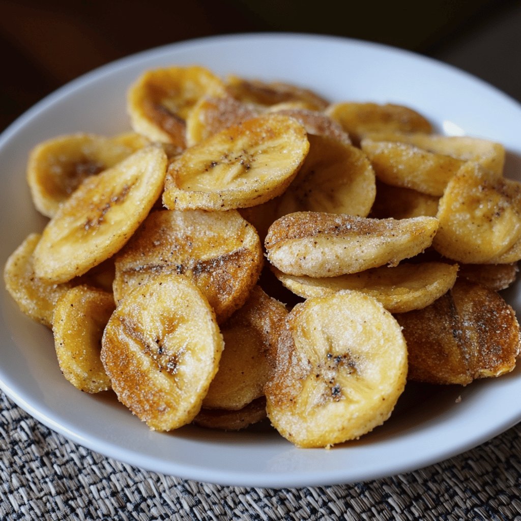 Hausgemachte Bananenchips