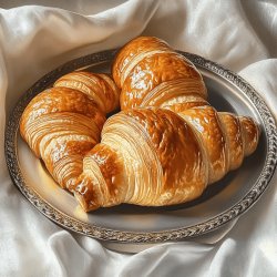 Klassische Butter-Croissants