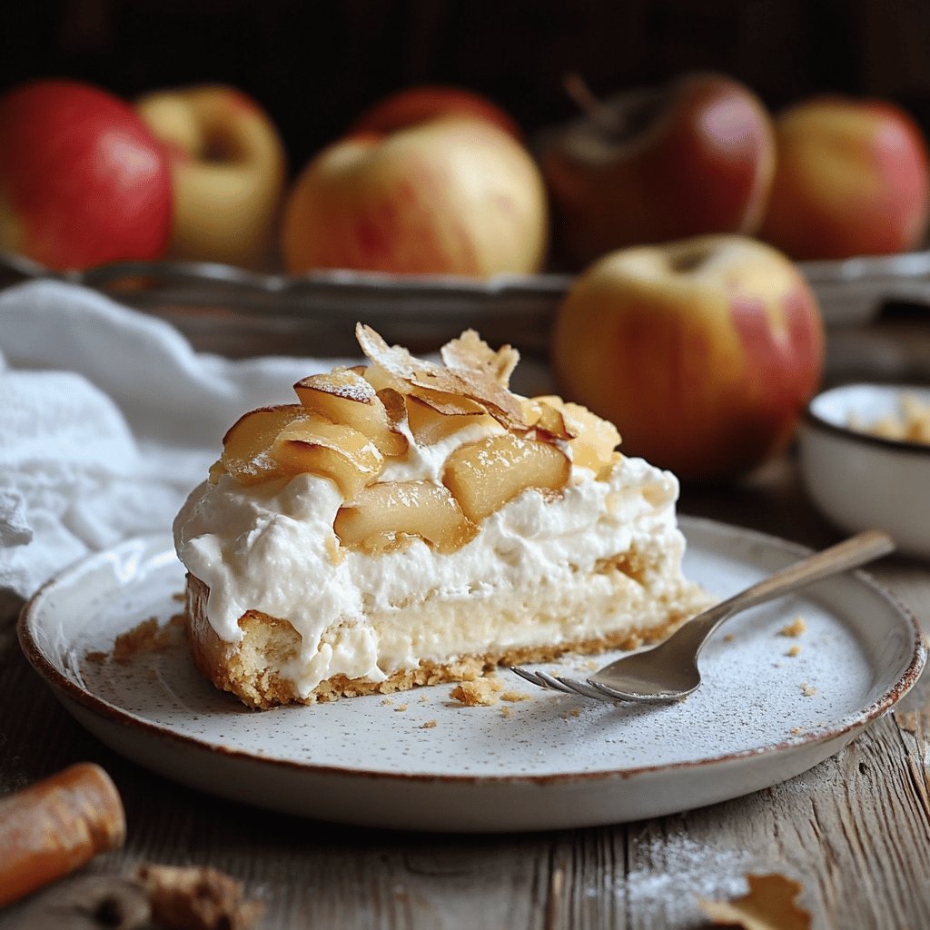 Apfel-Quark-Pudding Kuchen