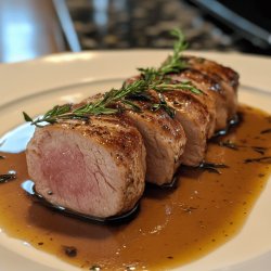 Schweinefilet sous vide mit Cognacsauce