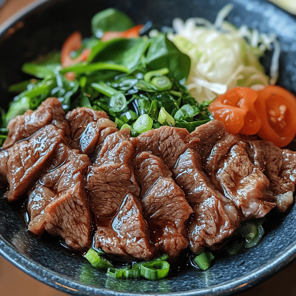 Würziges Gan Bien Rindfleisch