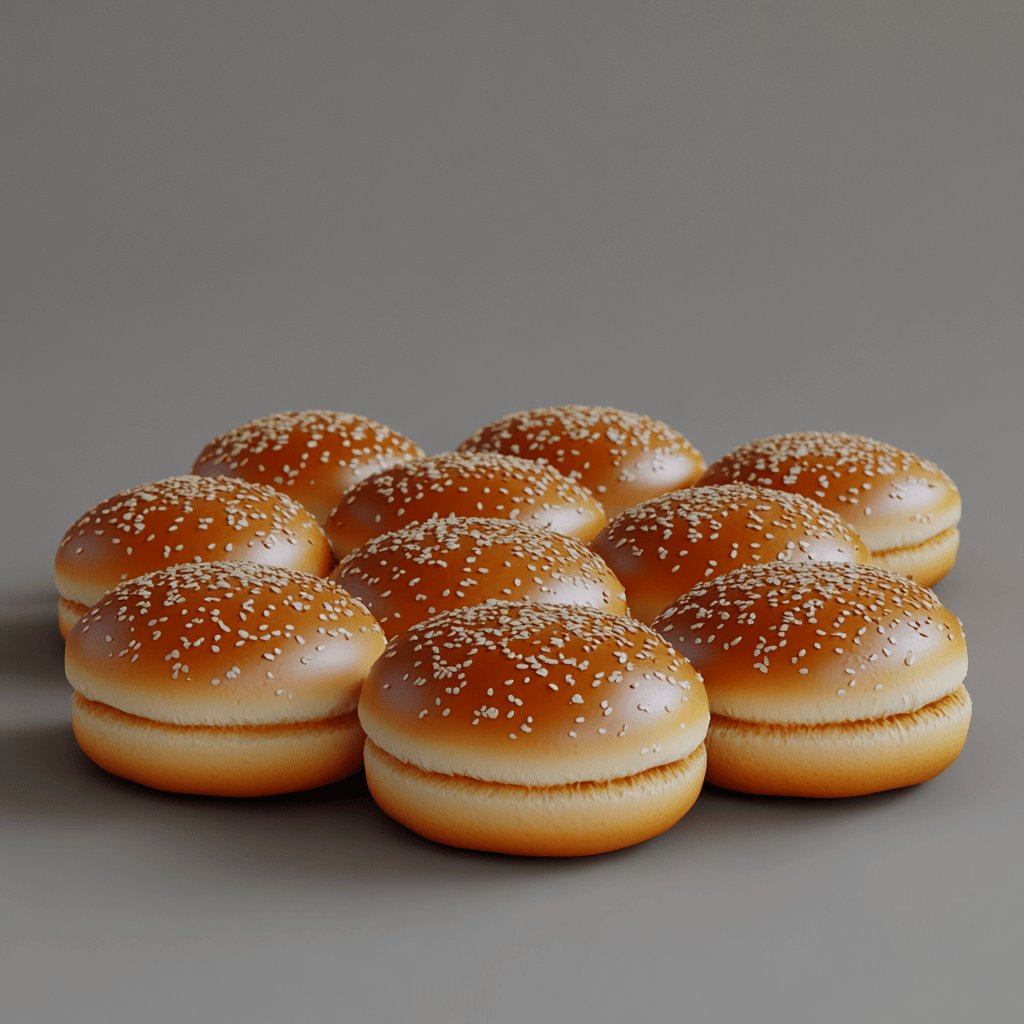 Hausgemachte Burgerbrötchen