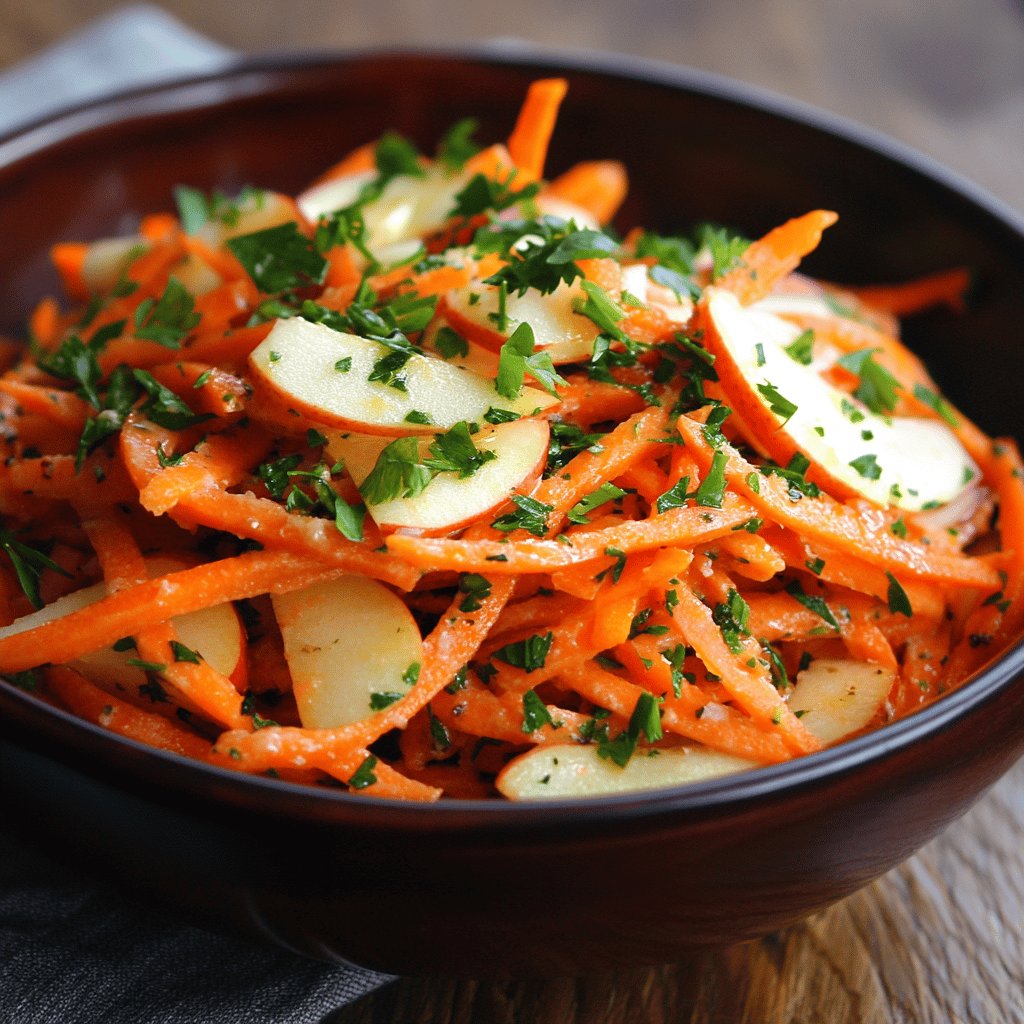 Frischer Möhren-Apfel-Salat