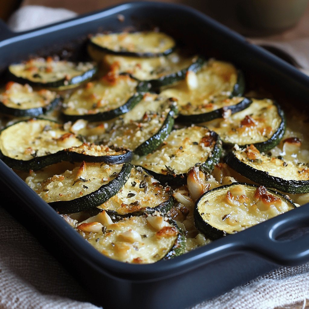 Knusprige Zucchini mit Knoblauch