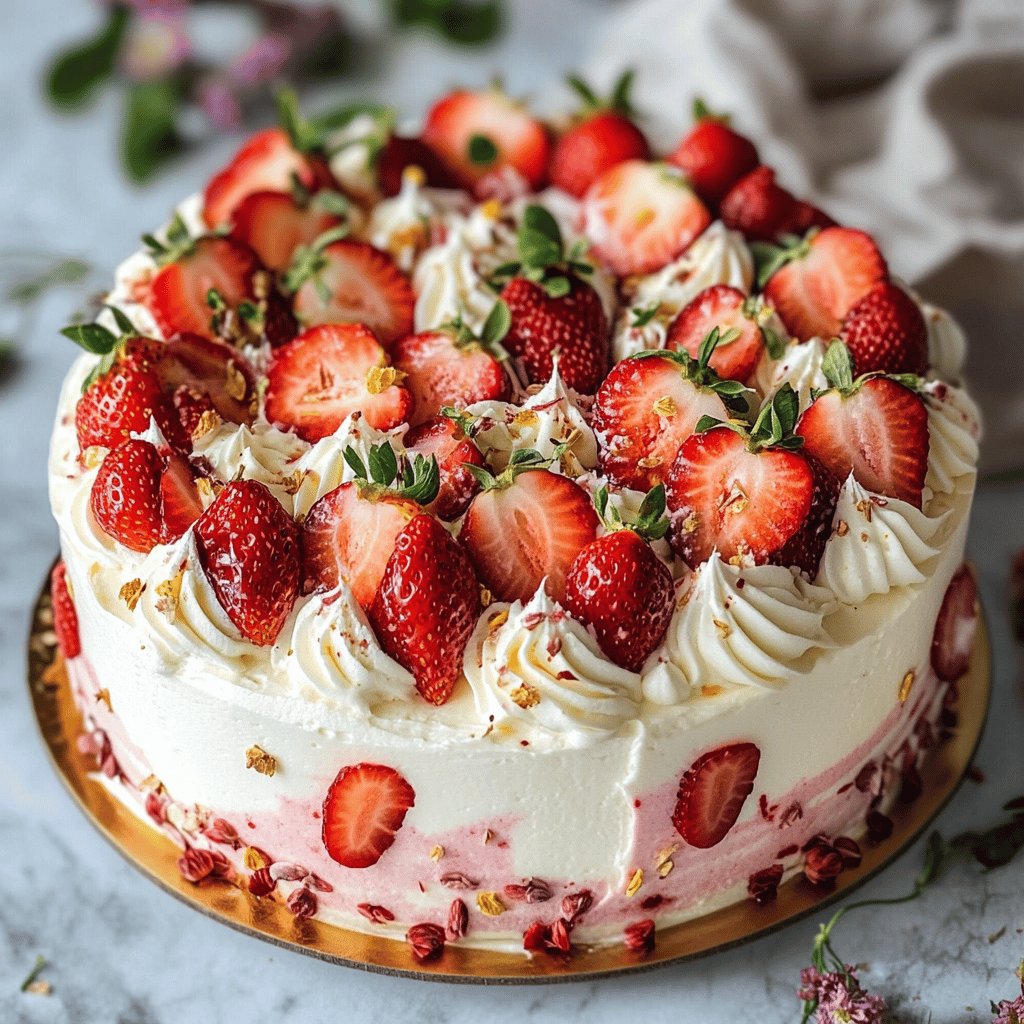 Mascarpone-Erdbeertorte