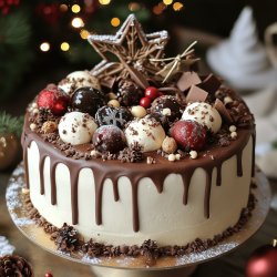 Festliche Weihnachtstorte