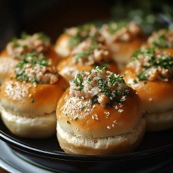 Schmandbrötchen mit Thunfisch