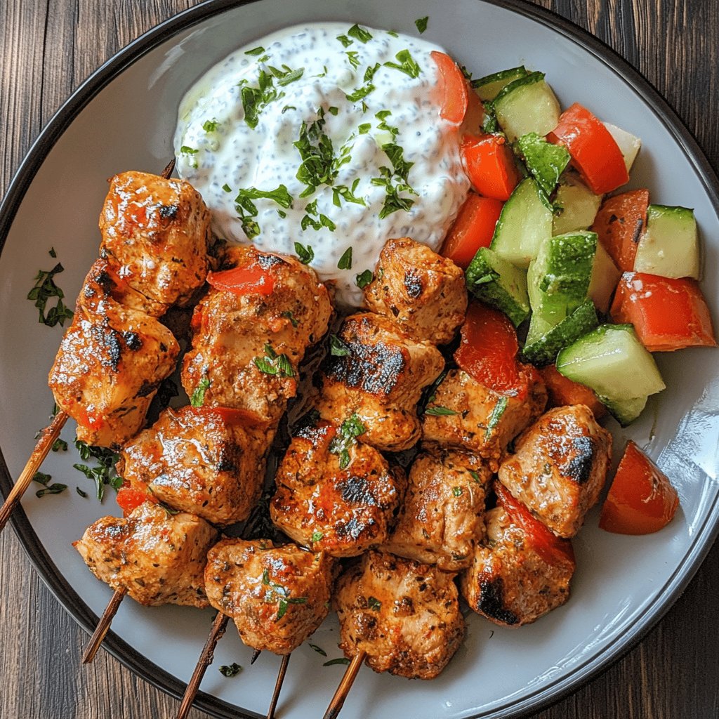 Russischer Schaschlik mit Kefir