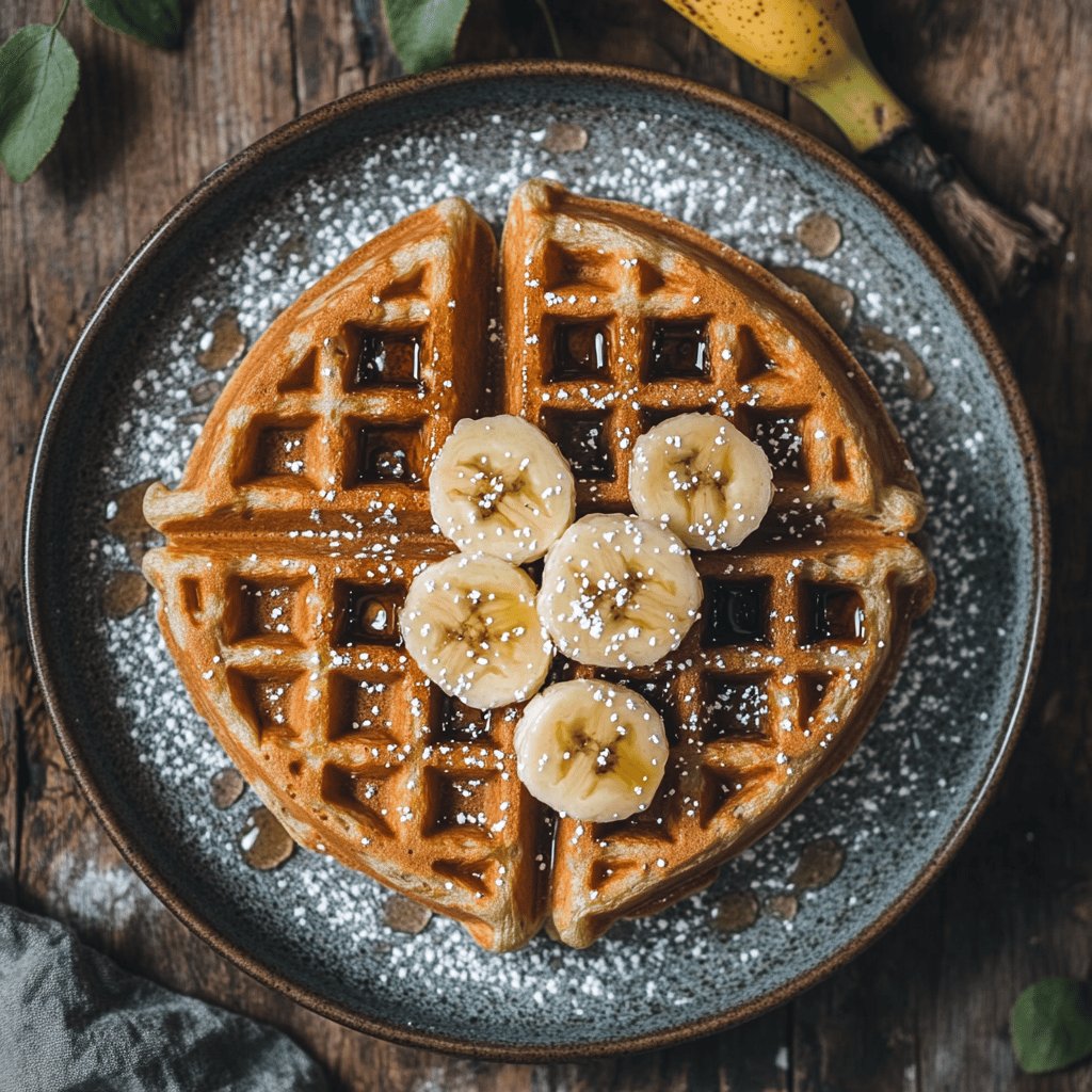 Vollkorn-Bananen-Waffeln