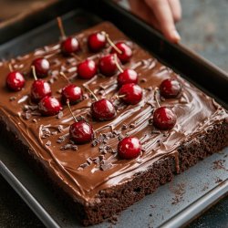 Schoko-Kirsch-Kuchen vom Blech