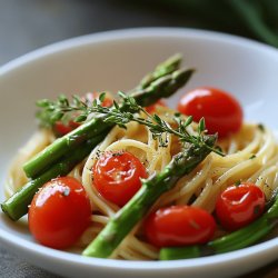 Spargel-Tomaten-Spaghetti