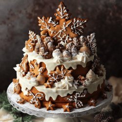 Würziger Lebkuchenkuchen