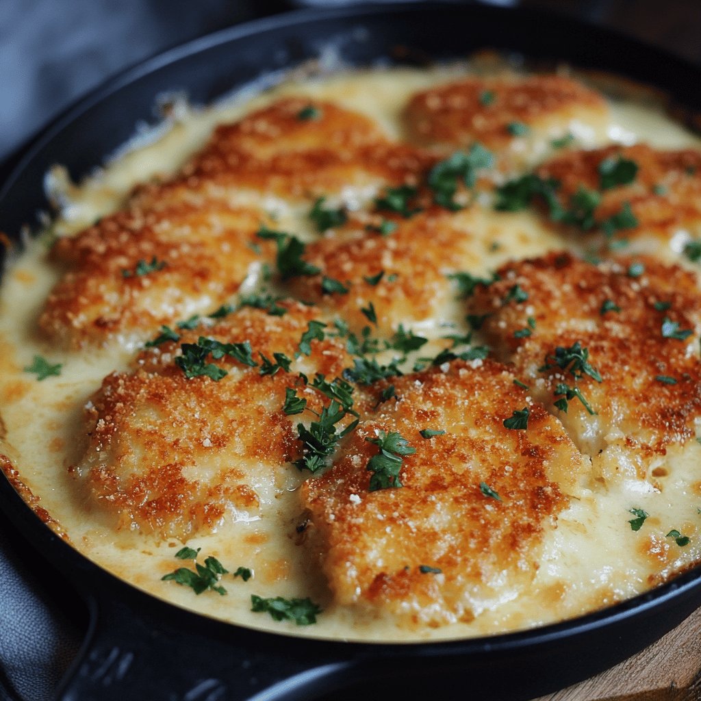 Überbackenes Putenschnitzel