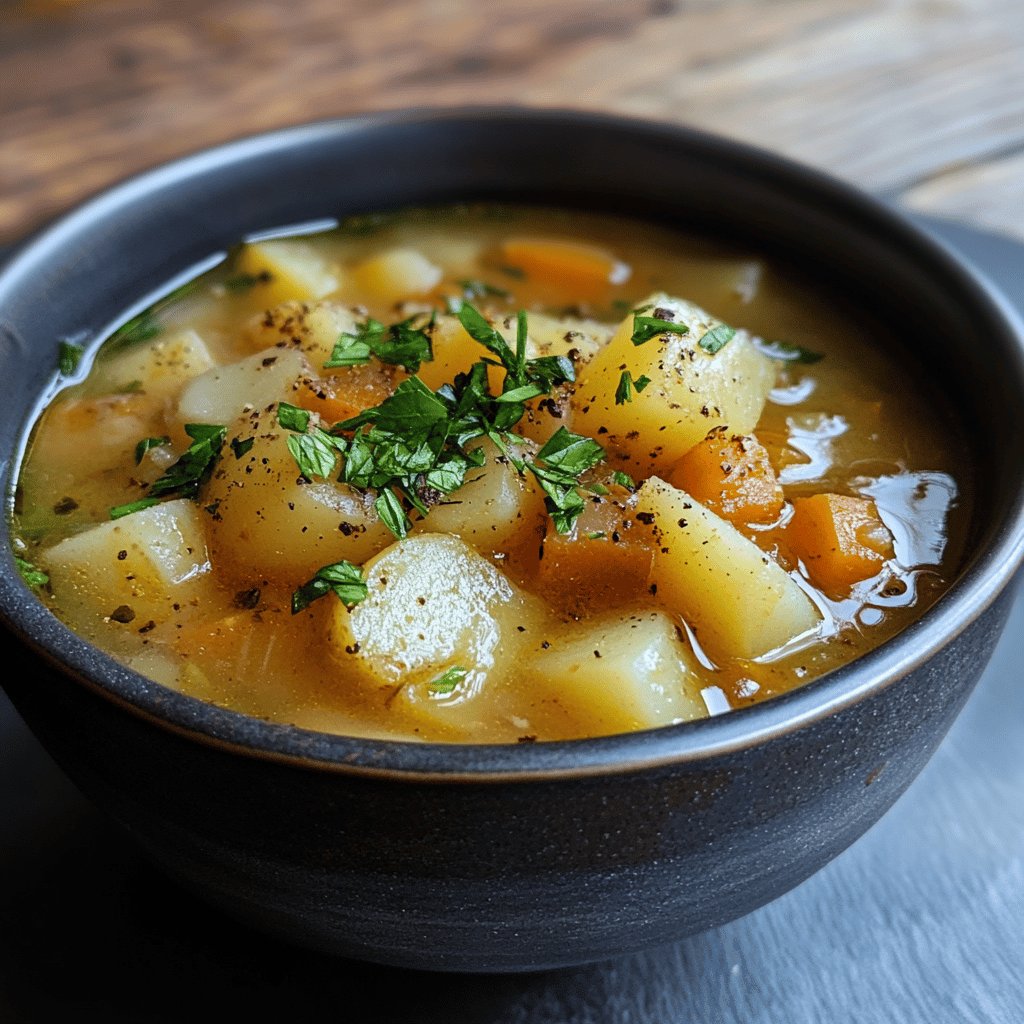 Einfache Kartoffelsuppe