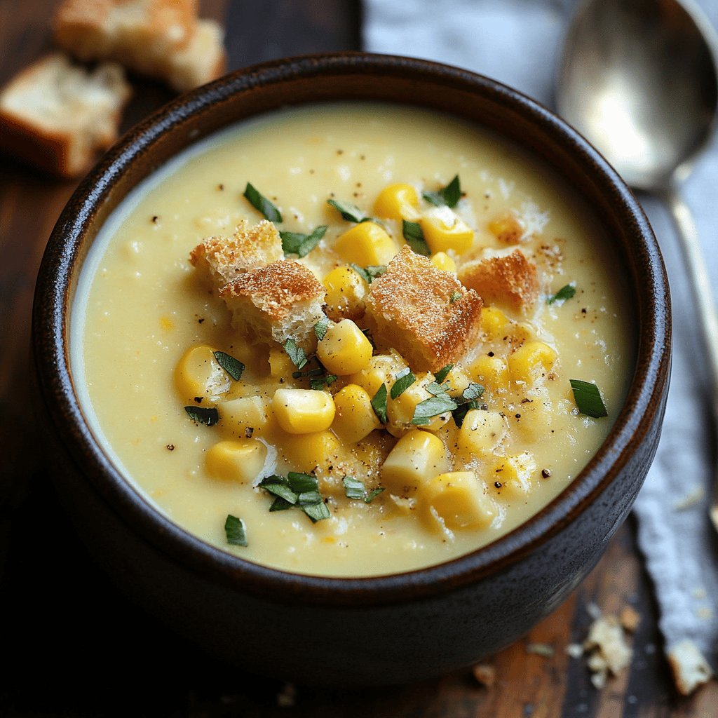 Köstliche Cremige Maissuppe