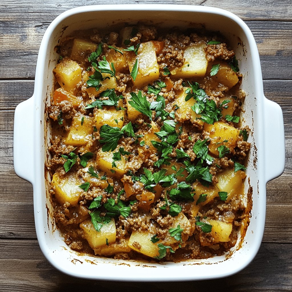 Kohlrabi-Hackfleisch-Auflauf