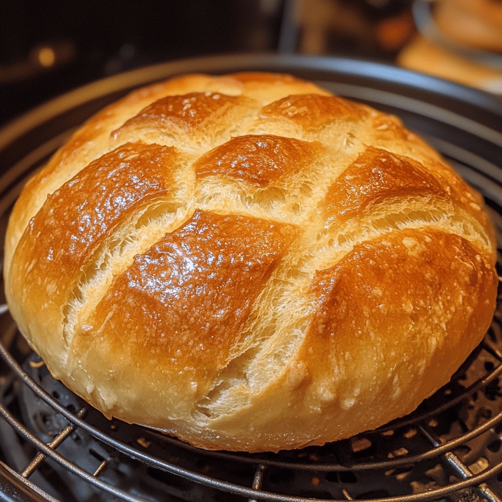 Einfaches Brot aus der Heißluftfritteuse