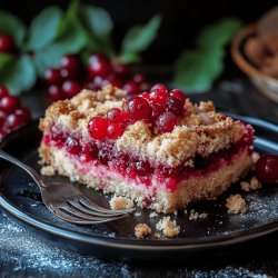 Johannisbeerkuchen mit Streuseln