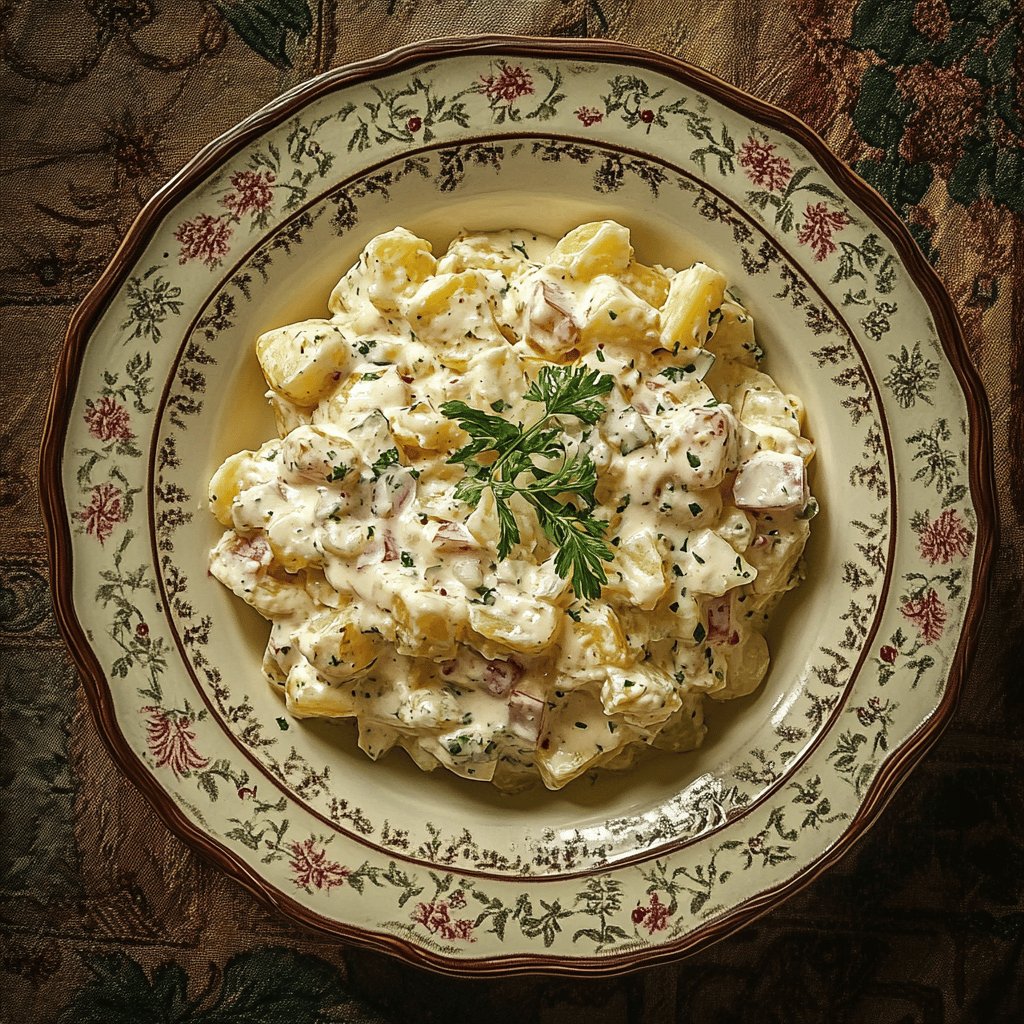 Traditioneller Berliner Kartoffelsalat