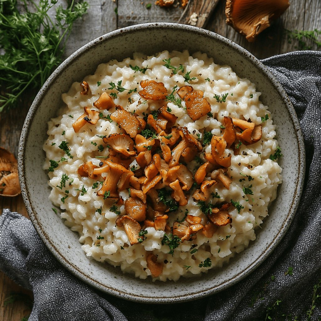 Cremiges Pfifferling-Risotto