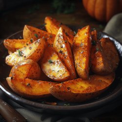 Herbstliche Kartoffel-Kürbis-Wedges