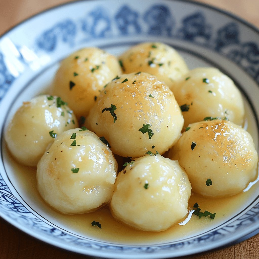 Traditionelle Fränkische Kartoffelklöße