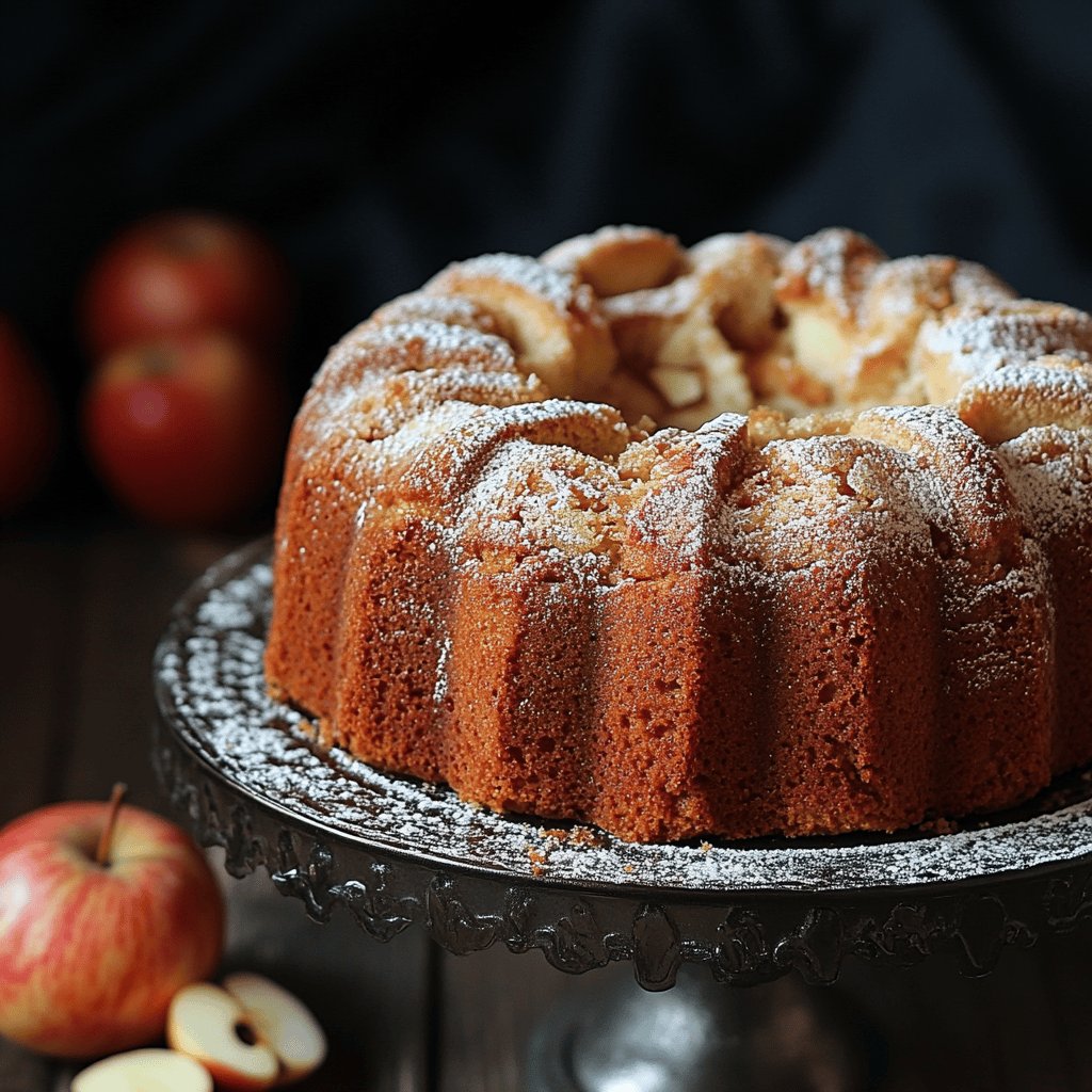 Saftiger Apfelmus-Rührkuchen