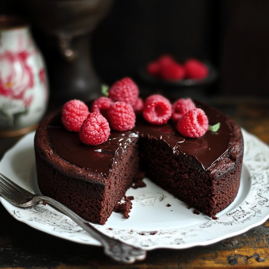 Veganer Schokokuchen ohne Zucker