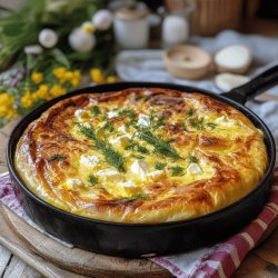 Kartoffelauflauf mit Frühlingsquark