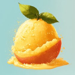 Erfrischendes Mangosorbet