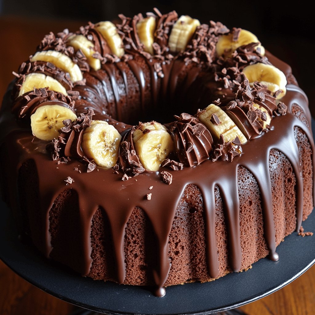 Schokoladen-Bananen-Torte