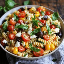 Mediterraner Tomaten-Nudelsalat