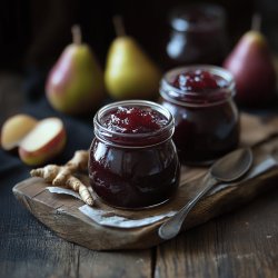 Aronia-Birnen-Ingwer-Marmelade