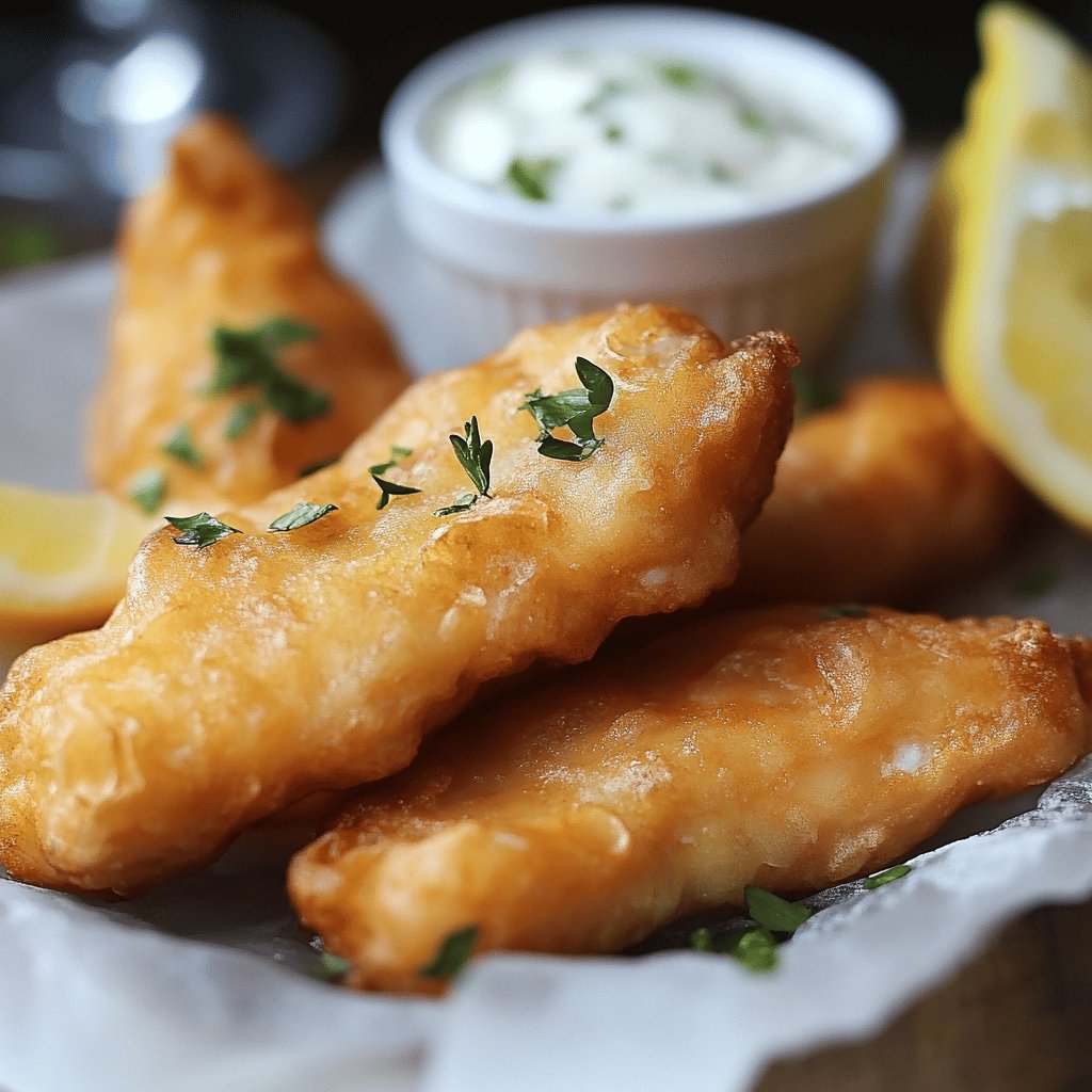 Fisch im knusprigen Bierteig