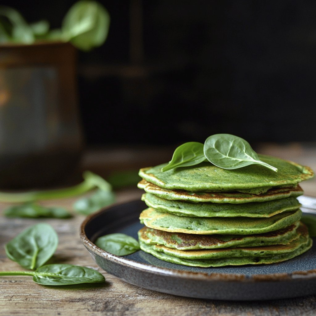 Leckere Spinatpfannkuchen