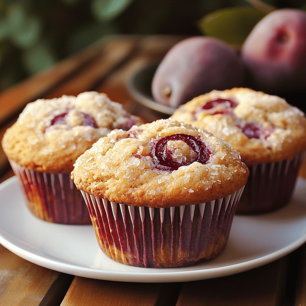 Leckere Zwetschgen-Muffins