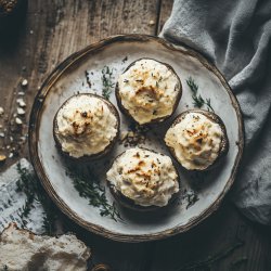 Gefüllte Champignons mit Frischkäse