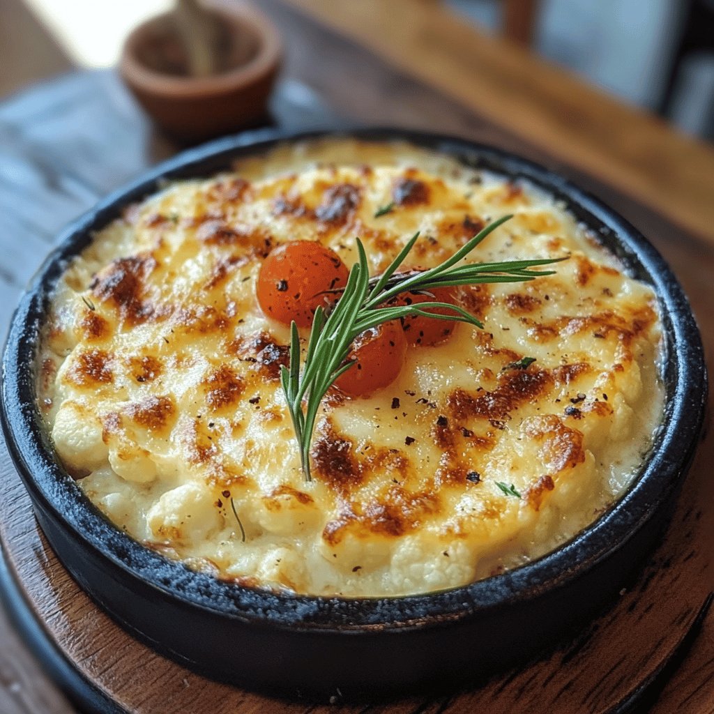 Köstliches Blumenkohlgratin