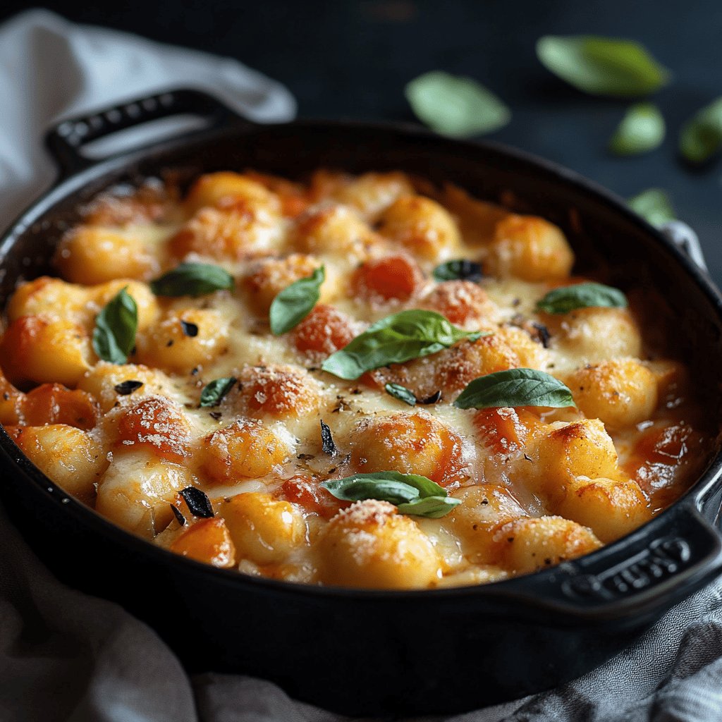 Cremiger Gnocchi-Auflauf