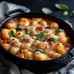 Cremiger Gnocchi-Auflauf