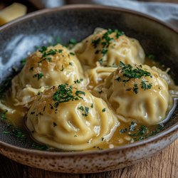 Traditionelle Tiroler Pressknödel