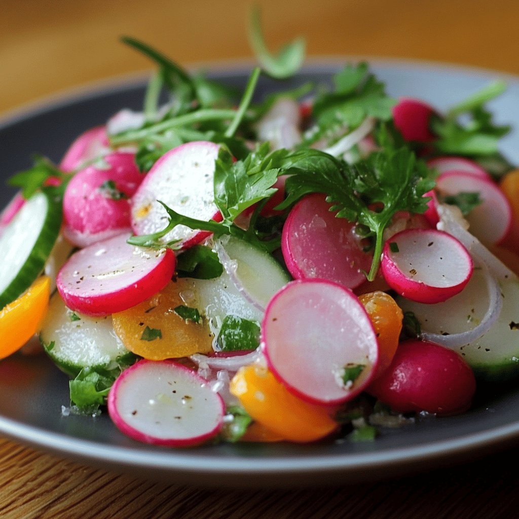 Frischer Radieschensalat