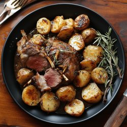 Lammbraten mit Rosmarinkartoffeln