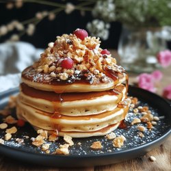 Fluffige Haferflocken-Pancakes