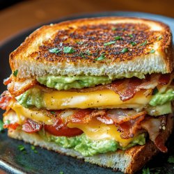 Grilled Cheese mit Avocado und Speck