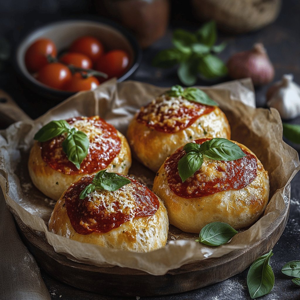 Italienische Pizzabrötchen