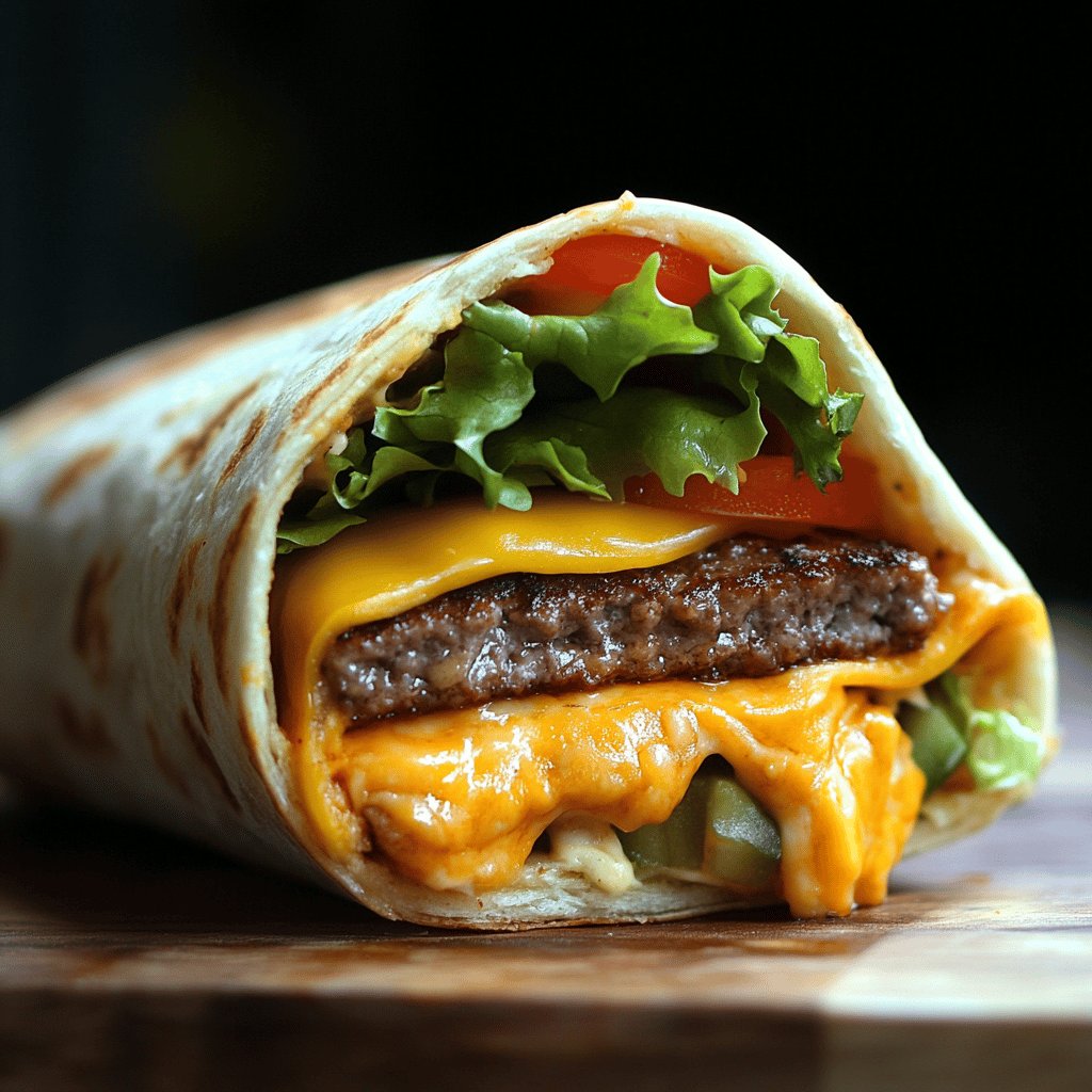 Cheeseburger-Wraps zum Selbermachen